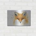 thumbnail image 3 of Luxe Metal Art 'Fox Fire' by Michelle Faber, Metal Wall Art, 16"x12", 3 of 7