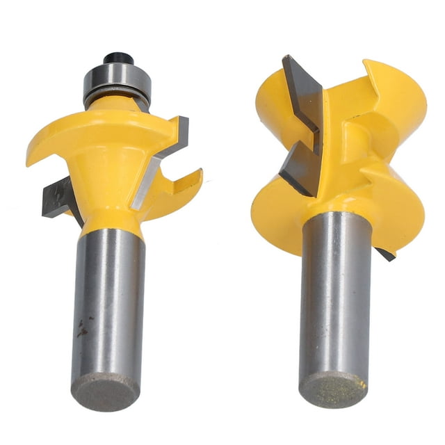 Tongue Groove Router Bit Set,2Pcs 1/2in Shank Router Woodworking Router Bit Router Bit Top Tier Quality