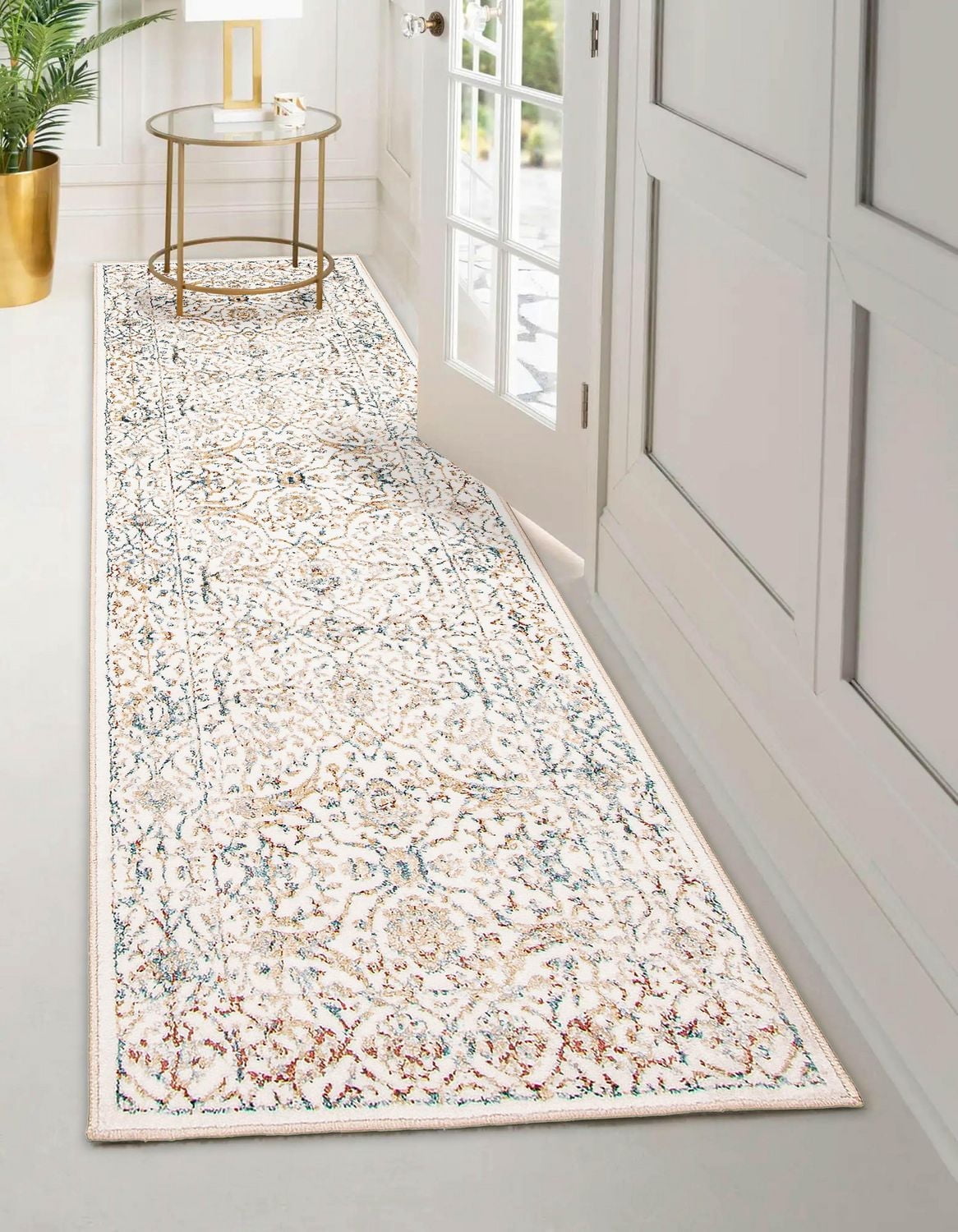 ECARPET Lauren Traditional Area Rug for living room, bedroom, dining room, entrance, hallway and more.