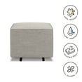 thumbnail image 2 of Davinci Universal Gliding Ottoman, Performance Grey, 2 of 6