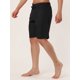 thumbnail image 2 of INSPIRE CHIC Pantalones cortos pahombre Pantalones cortos de traje de ba?o de placon cordón de cintuelástide color sólido Negro 32, 2 of 6