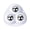 White, variant on 360 Degree Adhesive Casters, No Drilling Silent Small Pulleys with Three Ball Bearings, 4-Pack for Furniture, Heavy Duty Load-Bearing, Wear-Resistant Household Hardware