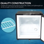 Whynter 1.1 cu ft Energy Star Upright Lockable Freezer, Black Compact Reversible Door, CUF-110B