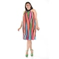 thumbnail image 1 of Vestido plisado multicolor Roman Fashion Tallas Extras 2325 Verde 38, 1 of 7