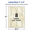 thumbnail image 6 of Avery Pearlized Ivory Lollipop Labels, 1" x 4", 400ct, 6 of 11