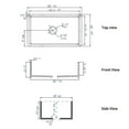 thumbnail image 2 of Black Matte Smooth Apron 30" x 18" Single Bowl Fireclay Farm Sink, 2 of 9