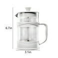 thumbnail image 3 of Vacemry Under $5 Handheld Milk Frother Cup, Portable Coffee Mixer, Glass Container with Whisk, Manual Cappuccino Maker, Hot Chocolate Blender, BPA-Free Design, 3 of 7