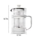 thumbnail image 3 of Espumador de leche manual | Batidor portátil de vidrio y acero inoxidable de 350 ml | Para lattes, capuchinos, chocolate caliente y batidos de proteínas, 3 of 7