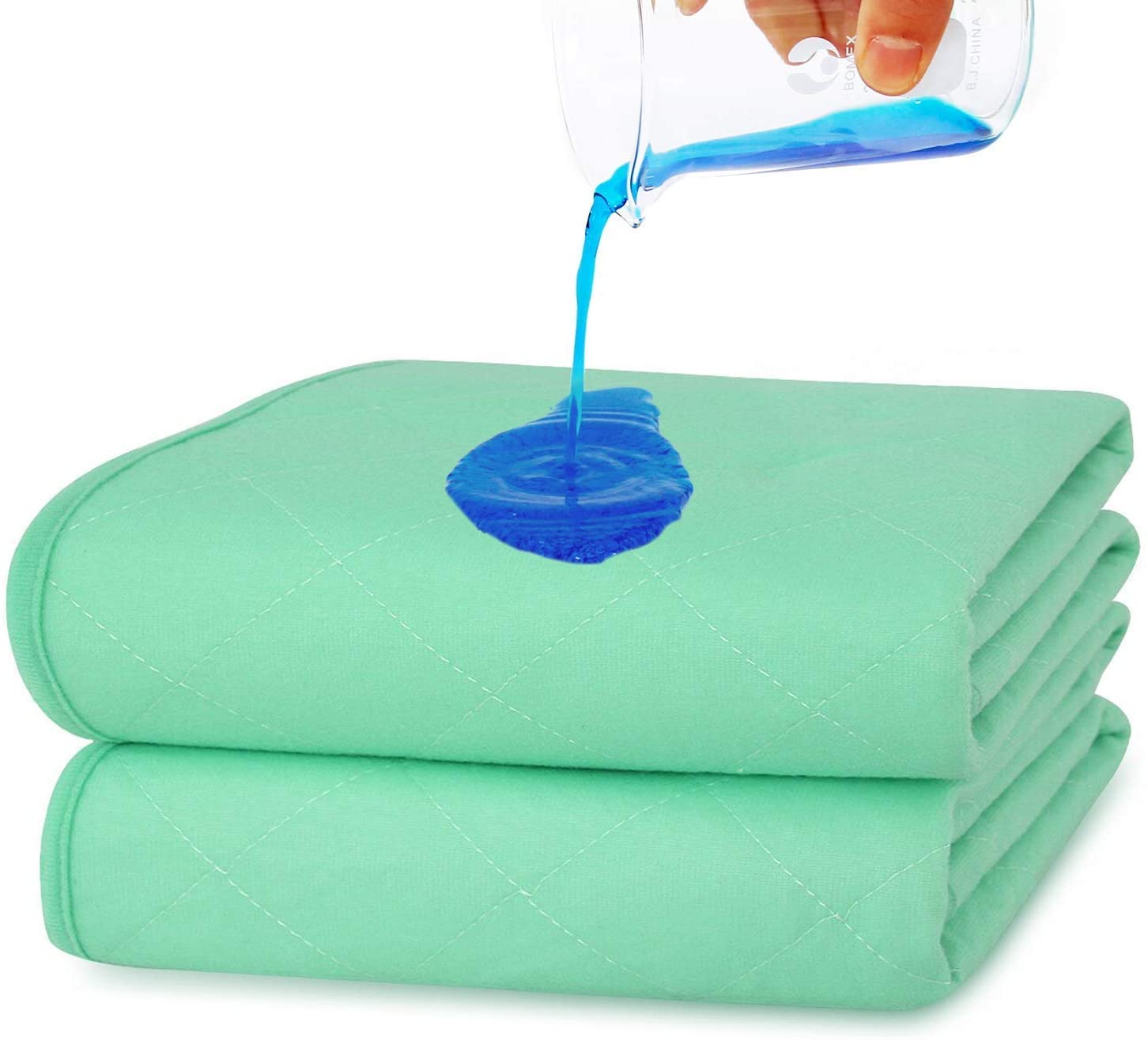 Moonsea Waterproof Bed Pads for Incontinence Washable 2 Pack(34"x36
