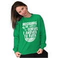 thumbnail image 4 of Mechanic Or Genius Sarcastic Humor Unisex Plus Fleece Graphic Sweatshirt Brisco Brands 2X, 4 of 5