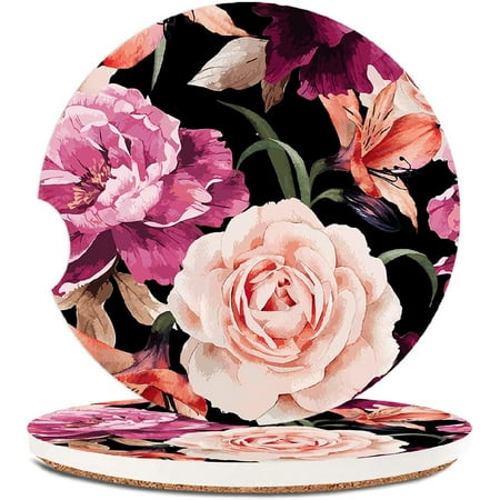 

Ceramic Stone Drinks Coaster Set for Women Man 2.6 (2 Pack)