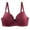 Wine, variant on hotojiny Plus Size Push up Bra for Women Fashion Print Seamless Summer Bra Full Coverage Underwire Padded T-Shirt Bra