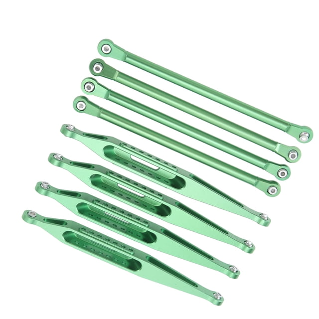 Upper Lower Suspension Links, Exquisite Bright Color High Strength RC Suspension Links Set for 1/8 RC Car Silver Color,Green,Blue