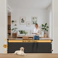 thumbnail image 5 of VERASTE Retractable Gate, Mesh Gate, 33"/41"Tall Safety Gate for Doorways, Stairs, Hallways, Indoor/Outdoor, (Black/White/Grey), As A Holiday Gift, 5 of 21