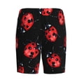thumbnail image 4 of Rocae Beautiful Red Ladybug for Men's Soft Sleep Pajama Shorts, Waistband and Pockets, 4 of 9