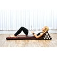 thumbnail image 3 of Leewadee 3-Fold Mat with Triangle Cushion – Comfortable TV Pillow, Foldable Mattress with Cushion Made of Kapok, 67 x 21 inches, Green, 3 of 8