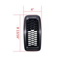 thumbnail image 2 of Kit 7pcs For 2014-2018 Jeep Cherokee 4-Door Black Mesh Grille Grill Cover Retro Gray Ring Trim Insert, 2 of 6
