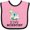 Pink and Black, variant on Inktastic Tiny Scientist Cute Chemist Boys or Girls Baby Bib