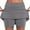 Grey, variant on MPWEGNP Women's Tennis Golf Skirts High Waisted with Pockets Inner Shorts for Athletic Skorts Sports Running Black