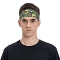 thumbnail image 2 of Naloa Cartoon Dinosaurs Fashionable Sport Sweatband for Running, Yoga, Basketball - Head Circumference 19.6-22.4 inches, 2 of 9