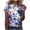 A256 Blue, variant on Mifsaly Easter Shirts for Women Short Sleeve Crewneck T-Shirt Realistic Easter Rabbit Floral Print Summer Graphic Tee Top Casual Holiday Shirt S