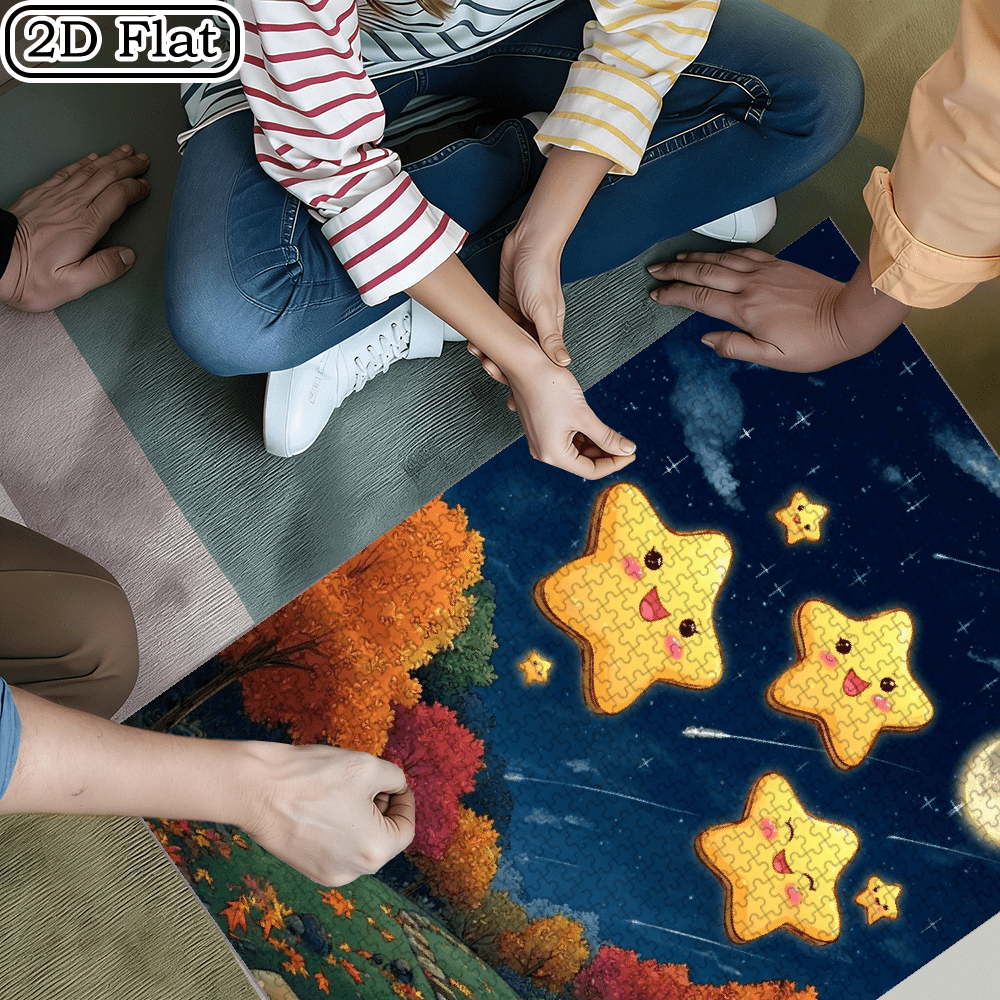 A 1000pcs Adult Puzzle Featuring Character and Landscape Themes, High Difficulty Level, Suitable for Adults, Family Entertainment.29.4*19.6 in