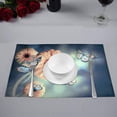 thumbnail image 2 of MKHERT Floral Yellow Daisy and Butterfly Placemats Table Mats for Dining Room Kitchen Table Decoration 12x18 inch,Set of 6, 2 of 4