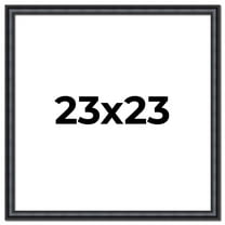 23x23 Frame Black Real Wood Picture Frame Width 1.25 inches | Interior Frame Depth 0.5 inches |