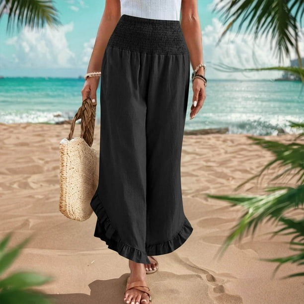 LE’RURE Flourish wide pants dress She_Sky-Lime-Floral-Print-Wide