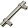 thumbnail image 2 of GlideRite 3.75 in. Center European Style Solid Steel Bar Pulls, Stainless Steel, Pack of 10, 2 of 3