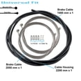 thumbnail image 2 of Juego de cables de freno estándar universal SHIMANO para bicicletas MTB o de carretera, 2 of 4