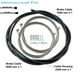 thumbnail image 2 of Juego de cables de freno estándar universal SHIMANO para bicicletas MTB o de carretera, 2 of 4