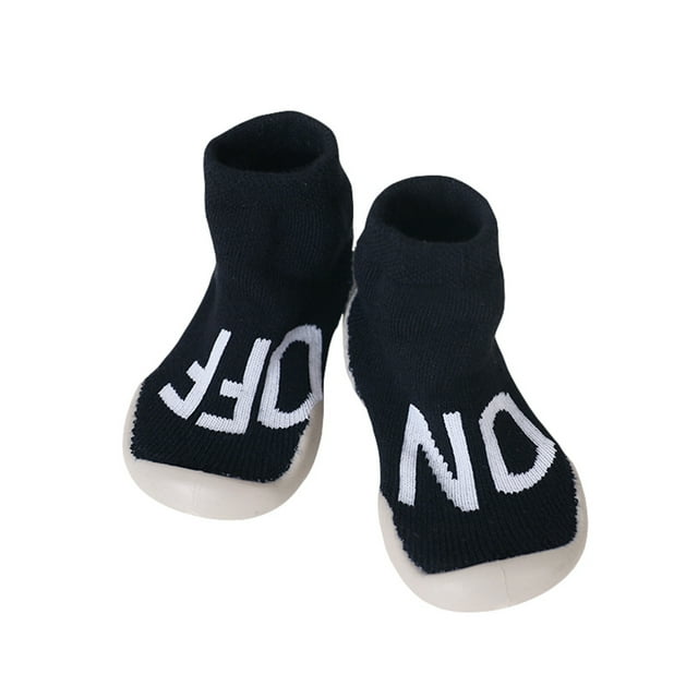 Nituyy Little Girls Boys Cartoon Socks Autumn Winter Anti-slip Patterned Holiday Socks Shoes