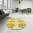 thumbnail image 3 of Ahgly Company Indoor Rectangle Patterned School Bus Yellow Area Rugs, 8' x 12', 3 of 6