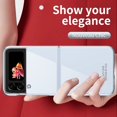 thumbnail image 7 of MonsDirect for 6.7 inch Samsung Galaxy Z Flip 4 5G 2022 Case, Slim Clear Plating Frame Hard PC Back Shockproof Anti-Scratch Full Coverage Bumper Protective Shell Cover for Galaxy Z Flip 4, Clear, 7 of 7