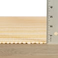 thumbnail image 6 of Ticking Stripe Gold/Ivory Handwoven Indoor/Outdoor Rug, 2'6" x 8' Runner, 6 of 6
