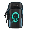 thumbnail image 4 of Brazaletes para teléfono, almacenamiento para correr, ciclismo, impermeables, para entrenar, caminar, cartera para trotar. Azul, 4 of 7