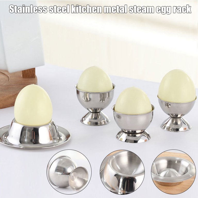 Stainless Steel Soft Boiled Egg Egg Holder Tabletop Cup Handy Stainless  Steel Boiled Egg Cups 1019