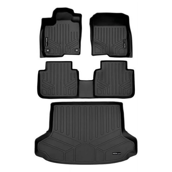 SA0621-B0621 Custom Fit Floor Mats 2 Row Liner Set for 2023 Honda HR-V, Black