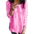 thumbnail image 1 of Crew Neck Plush Top Long Sleeve Thin Fashion Ladies Pullover Sweater, 1 of 5