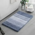 thumbnail image 3 of Thick Shower Mat Gradient Color Bath Mat Modern Quick Drying Soft Anti-slip Thick Super Absorbent Entry Door Shower Rug Floor Pad for Bathroom, 3 of 8