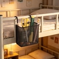 thumbnail image 5 of Dongrere Metal Mesh Hanging Pen Holder with Hook, Desk Side Storage Basket for Office Classroom Supplies, Black, 5 of 6