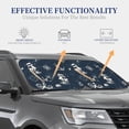 thumbnail image 4 of Naloa Vintage Marine 2 Piece Foldable Car Sun Shades, Car Windshield Sunshade, Front Window Sunshade for Car, Truck, SUV - Small, 4 of 7