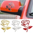 thumbnail image 3 of Flmtop Fashion Rose Flower Car Vehicle Light Lamp Brow Decor Rearview Mirror Sticker, 3 of 7