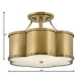 thumbnail image 2 of Hinkley Lighting - Three Light Semi-Flush Mount - Foyer - Chance - 3 Light, 2 of 4