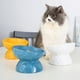 thumbnail image 5 of Cuencos elevados de cerámica para gatos, cuenco inclinado para comida para gatos, platos de alimentación para mascotas de porcelana, protege la columna vertebral de las mascotas, 5 of 5