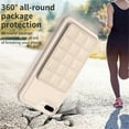 thumbnail image 5 of ELEHOLD for iPhone 7 Plus / 8 Plus Card Holder Back Case with Pockets, Premium PU Leather ID Cash Credit Slots Magnetic Kickstand Flip Folio Slim Hard Protective Cover, beige, 5 of 7