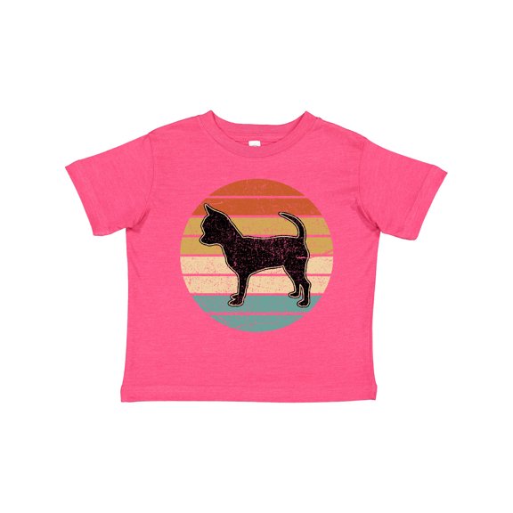 Inktastic Chihuahua Dog Retro Sunset Boys or Girls Toddler T-Shirt