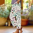 thumbnail image 2 of YUANGUANST Women's Wide Leg Pants Women's Striped Design Loose Pocket Casual Pants Office Slacks, 2 of 4