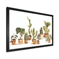 thumbnail image 2 of Designart 'Indoor House Plants Urban Jungle in Flowerpots I' Traditional Framed Art Print, 2 of 4